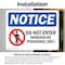 Signmission Do Not Enter Warehouse Personnel Only Sign, Vinyl Decal, 7in W x 5in L, 2PK OS-2PACK-NS-D-57-L-11240 - alternate 4